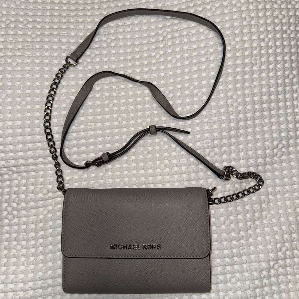 Michael Kors Gray Crossbody Bag